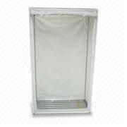 Wardrobe with Metal Rack, Made of Transulent PEVA