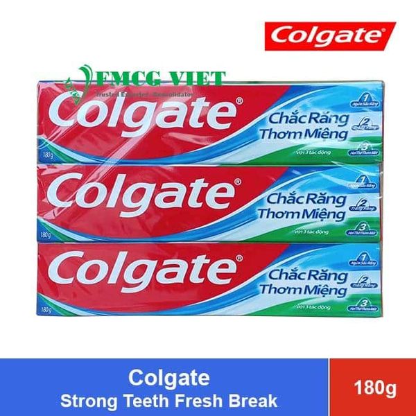 Colgate Toothpaste Strong Teeth Fresh Breath 180g