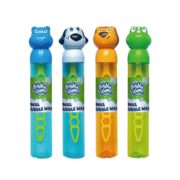 Merryart Wholesale Cartoon Animal Bubble Stick Water Plastic Pipe  Blowing Wand Children Beach Toys Bubble Liquid For Children