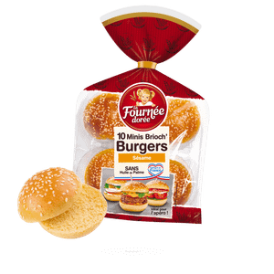 10 Minis Brioch'Burgers Sésame