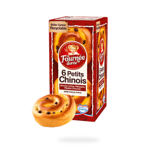 6 Petits Chinois Brioche crème pâtissière et pépites de chocolat
