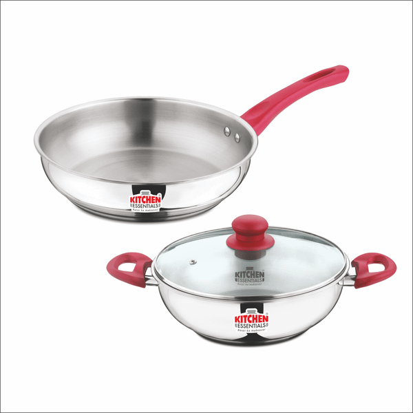 Stainless Steel 2pcs Impact Bonded Cookware set