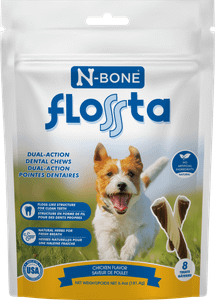 N-Bone Flossta Dual-Action Dental Chews Chicken Flavor