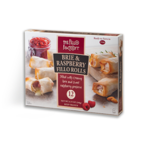 Brie &amp; Raspberry Fillo Rolls
