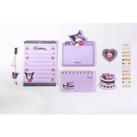 Custom wholesale OEM  Sanrio kuromi creative notepad bookmark set kawaii memo pad stationery gift