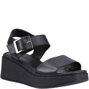 Black Beatrix Wedge Sandals