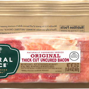 Original Thick Cut Uncured Bacon - HORMEL® NATURAL CHOICE® meats
