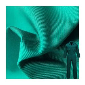 Ronghong OEM ODM TC Twill Workwear Fabric 210 GSM Dyed Woven 80% Cotton 20 Polyester Fabric for Uniforms