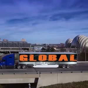 Truck with Global Enterprise logo