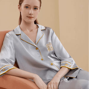 100% Mulberry Silk Pajamas - Silk Pajama Set