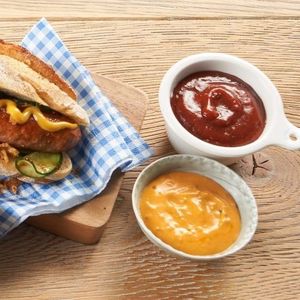 Mustards, sauces, ketchup, dressings, and fine foods