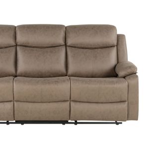 U6026 BROWN RECLINING SOFA