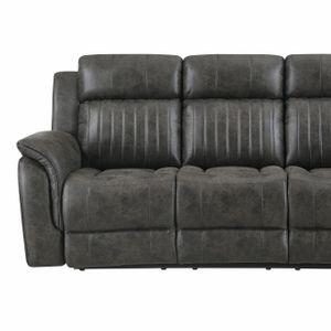 U8517 GREY RECLINING SOFA