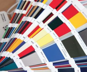 color samples, fan decks, color cards