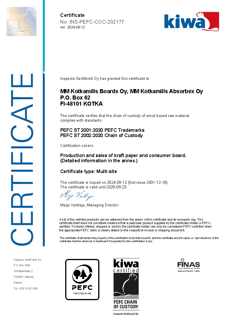 kraft paper and consumer board