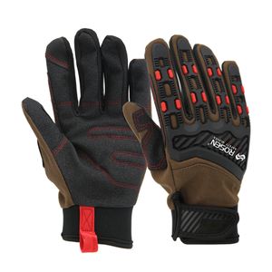Heavy Duty Anti Slip Static Fingertip Touch Screen Cut Resistant Tactical Mechanic Impact Work Gloves