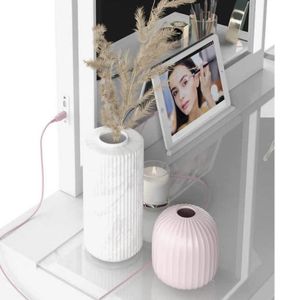 Tresanti® Alexandra II Vanity Table with LED Lighted Mirror