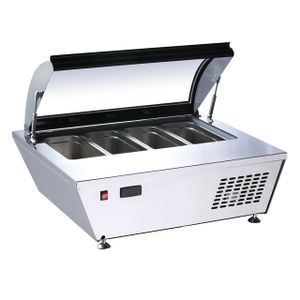 Tabletop Counter Glass Gelato Ice Cream Display Cooler Freezer Refrigerator Showcase for Ice Cream Gelato Display Freezer