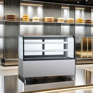 Double-Door Glass Bakery  Equipment Showcase Chiller  Cake Display Fridge Refrigerated Display Showcase Refrigerator
