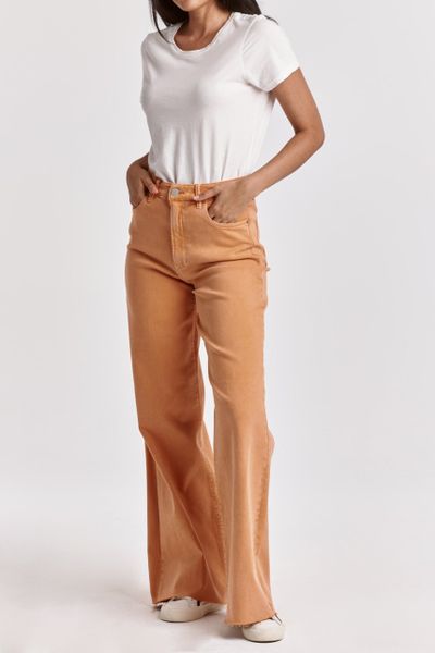 FIONA WIDE LEG JEAN APRICOT CRUSH