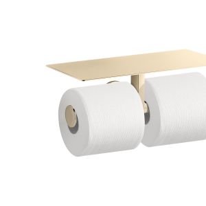 Components	Covered double toilet paper holder