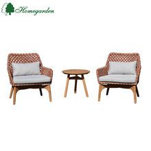 HOMEGARD Garden Outdoor Furniture Rattan PE Wicker Lounge Patio Setting Hotel Furniture Bistro chair