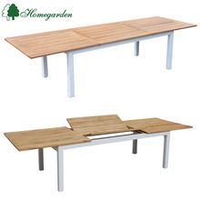 HOMEGARD Luxury FSC Teak Extension Dining Table Garden Outdoor Furniture Patio Setting Hotel