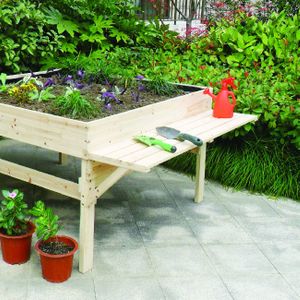 Elevated garden table