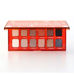 12 Color Creamy Matte Shimmer Desert Gold Nude Eyeshadow Palette