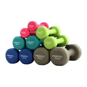 PROIRON Hot Sale  Women Men Gym Home Exercise Arm Hand-Macaron Colors Anti-Slip Neoprene Dumbbell