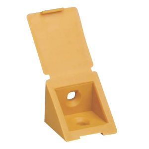 Table leg corner bracket kerf-mounted
