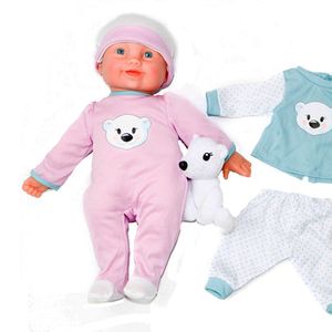 Baby First Born 14'' Doll & Stuffed Animal Doll Set