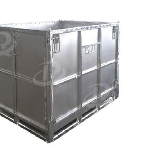 Hot Galvanizing Iron Packaging Turnover Container for Rubber