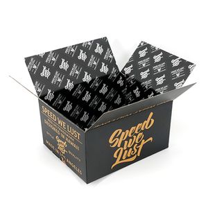 Manufacturer Custom logo Full Color Printed Carton Corrugated Black Cardboard Shipping Box Packaging Mailing Box for Delivery