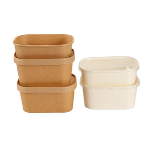 King Garden Factory Direct Wholesale Eco Friendly Kraft Paper Food Rectangular Box Takeaway Packaging