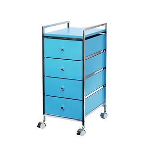 4-Tier Mobile Rolling Storage Cart - Practical Trolley Design for Efficient Home and Office Organization