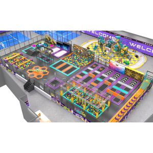 Quality Kids Climbing Interior Playground Equipment Trampoline Amusement Indoor Playground for Sale Color