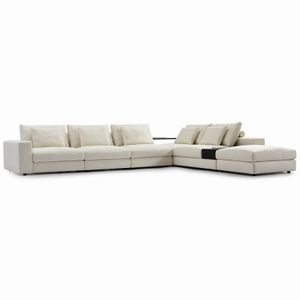 Modern Sectional Sofa with Built-in Side Table ES0307