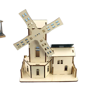 Tscinbuny Solar windmill creative handmade works student technology production invention DIY physics experiment
