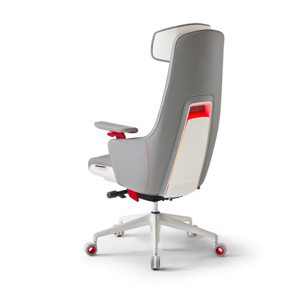 [NEW IN] GC Pro Gaming Chair + Cooling Seat + LED Lights (White+Red)
