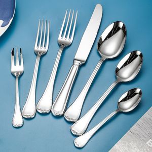 Wholesale  Knife Spoon Fork Kitchen Restaurant Bestek Wedding Luxury Flatware Stainless Steel Gold Cutlery Set