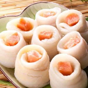 Frozen Yellowfin Sole Roll With Salmon