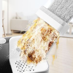 Wholesale Free Hand Wash Magic Super Wet and Dry Scratch Microfiber Dust Plastic Floor Cleaning Squeeze Flat Mop and Bucket Set