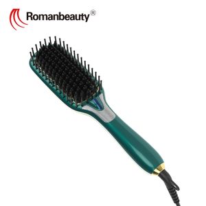 Electric Hair Straightener Brush Hair Straighten Comb with 8 Temps and Ionic Technology,Anti-scald and Auto-shut off