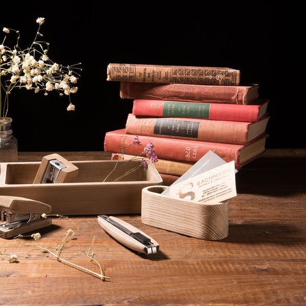 Wooden Desk Organizer