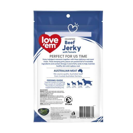 love'em Beef Jerky with Tomato Dog Treats