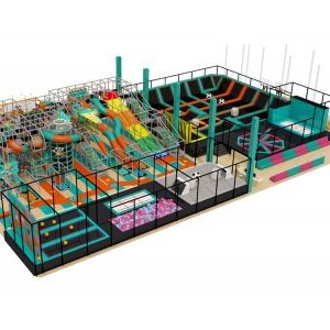Trampoline Park With Soft Playground