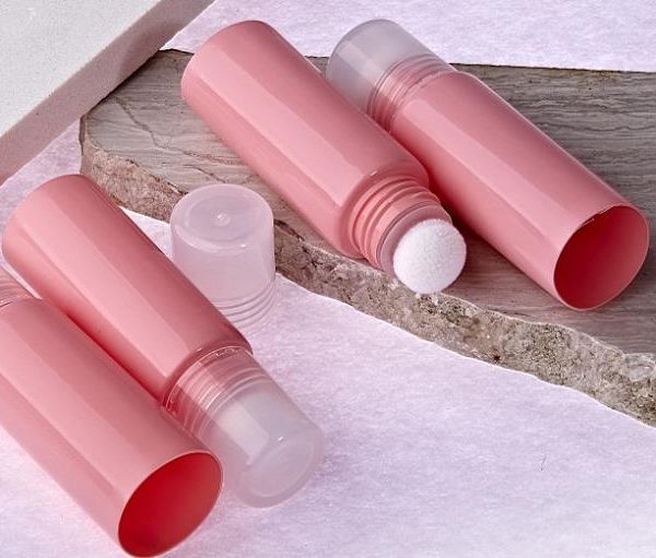 Tube with sponge applicator