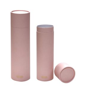Wholesale Custom Design Cardboard Paper Tube Round Roll Lid Top Box for Perfume Reed Diffuser Packaging