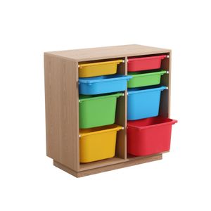 2025 Starway Montessori Wooden Storage Cabinet for Kids Preschool and Kindergarten Furniture Toy Shelf Organizer for Bedroom